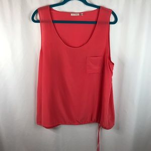 🔴 Halogen | Silk Sleeveless Blouse Size XL